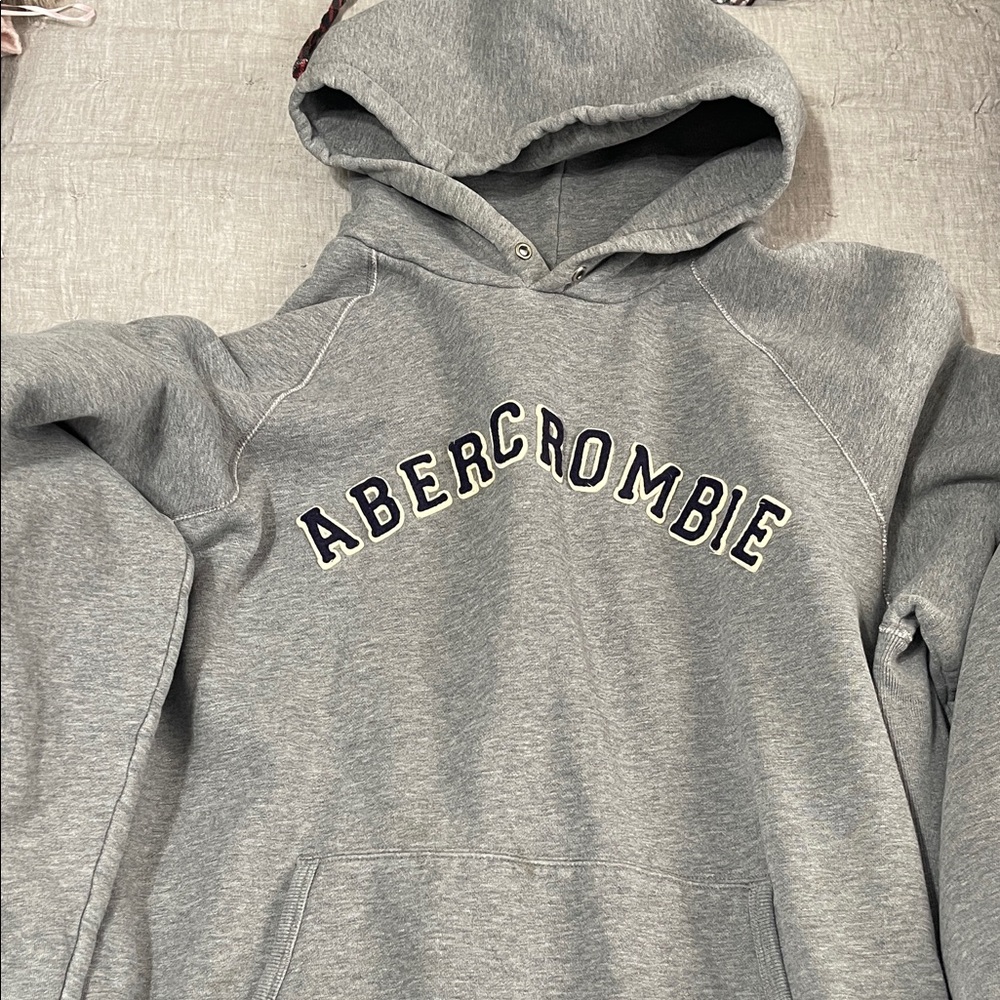 Abercrombie & Fitch THICK Heather Gray Sweatshirt